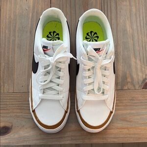Nike White and Tan Sneakers